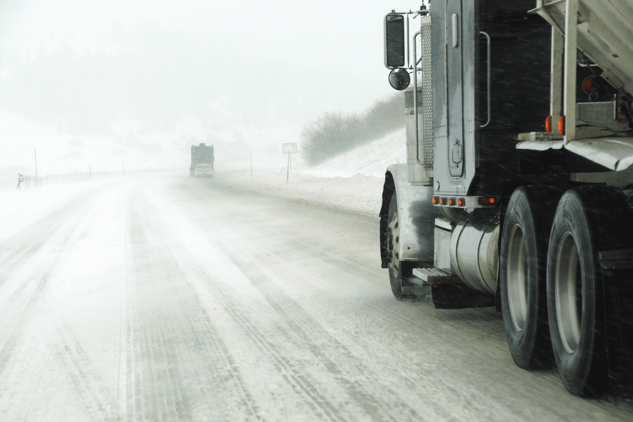 Fuel Truck in Winter